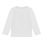 Guess Shirt Girocollo Tinta Unita con Stampa per Bambino N5RI26K8HM4 BIANCO GUESS 
