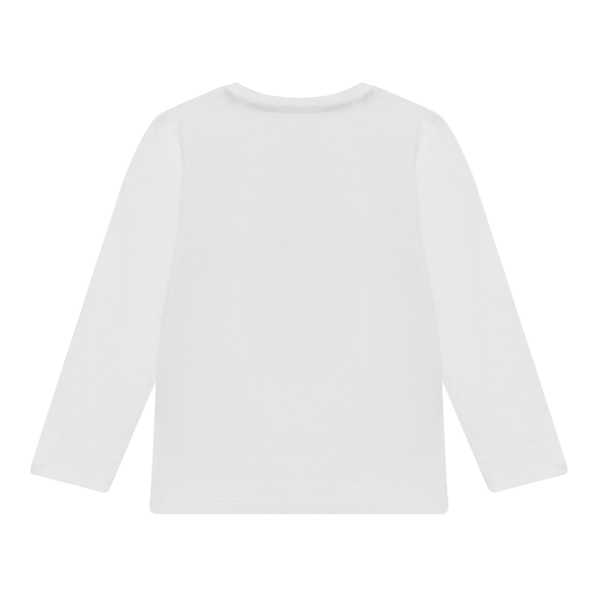 Guess Shirt Girocollo Tinta Unita con Stampa per Bambino N5RI26K8HM4 BIANCO GUESS 