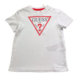 Guess T-Shirt Tinta Unita con Stampa per Neonato N73I55K8HM0 BIANCO GUESS 