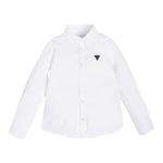Guess Camicia Tinta Unita con Logo per Neonato N81H09WE5W0 BIANCO GUESS 