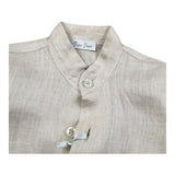 Gugu Gaga Camicia Manica Lunga Tinta Unita Collo Coreano per Neonato GM1007I BEIGE GUGU GAGA 