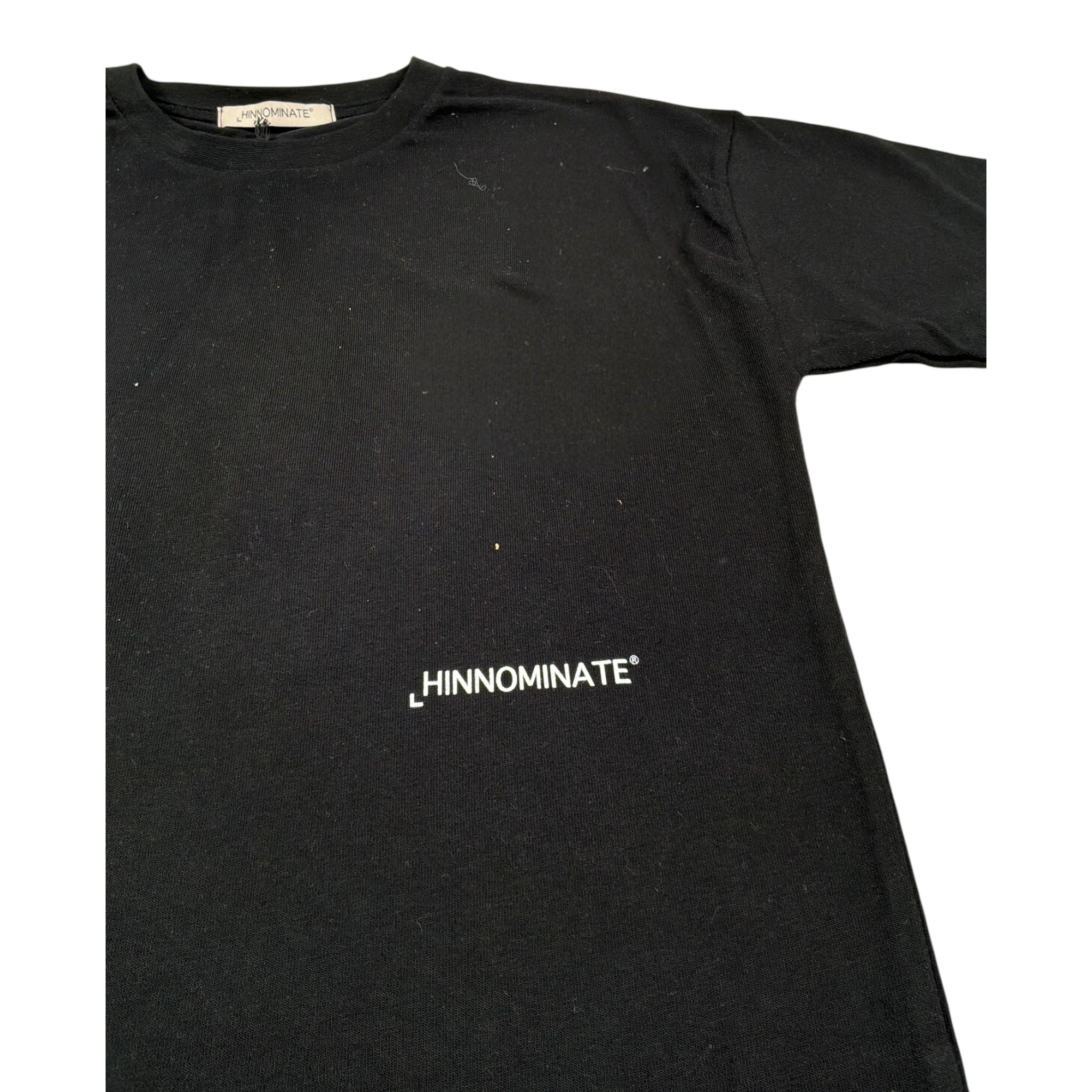 Hinnominate T-Shirt Girocollo tinta unita con Logo Nero per Bambino 3632M0011 NERO HINNOMINATE 