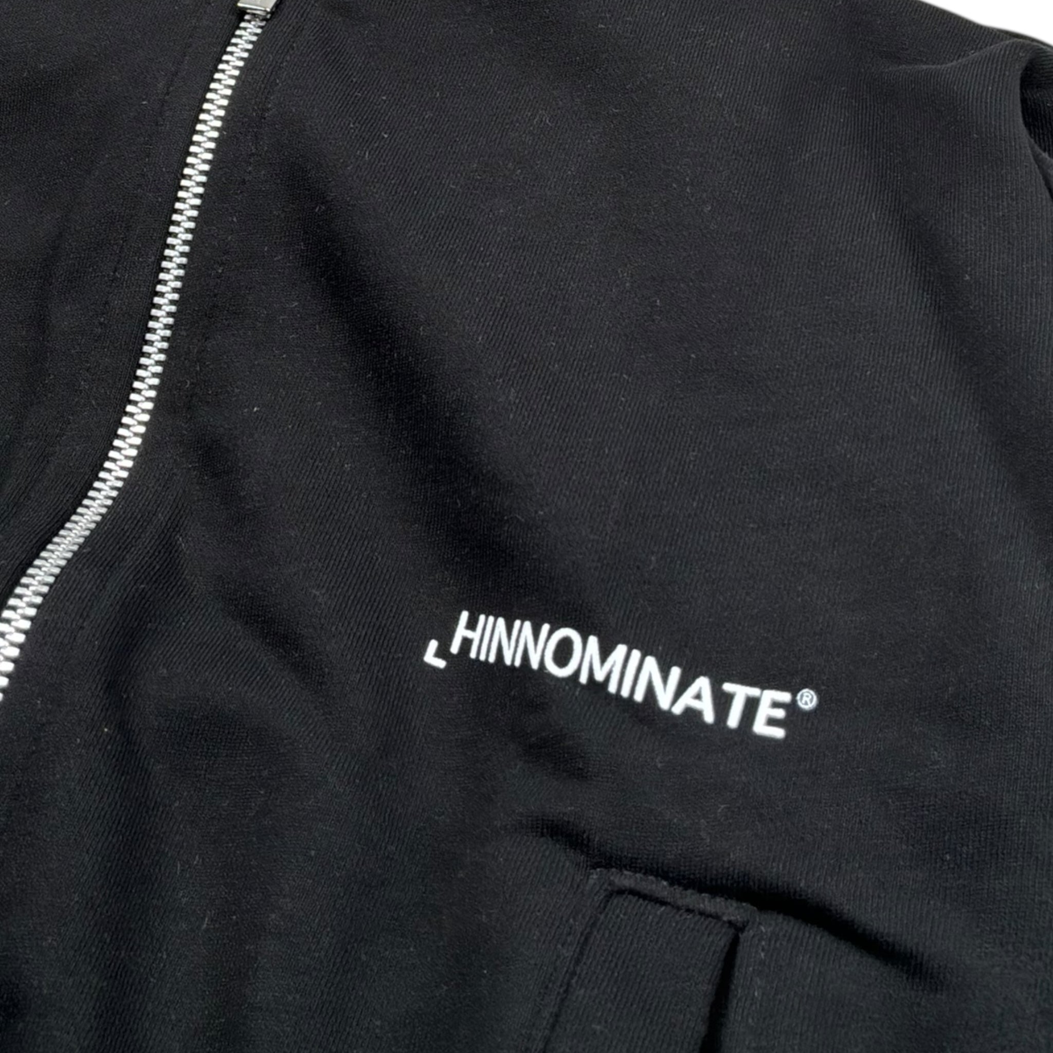 Hinnominate Felpa Tinta Unita con Zip E Cappuccio per Bambino 3635F00001 NERO HINNOMINATE 
