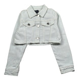 Hinnominate Giubbino tinta unita Modello Crop Bianco per Bambina 3635OY00086 BIANCO HINNOMINATE 