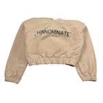 Hinnominate Felpa Tinta Unita con Stampa E Cappuccio per Bambina 3641FY00031 BEIGE HINNOMINATE 