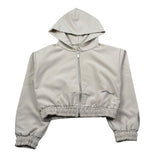 Hinnominate Felpa Tinta Unita Con Zip E Cappuccio Beige Per Bambina 3645FY00067 BEIGE HINNOMINATE 