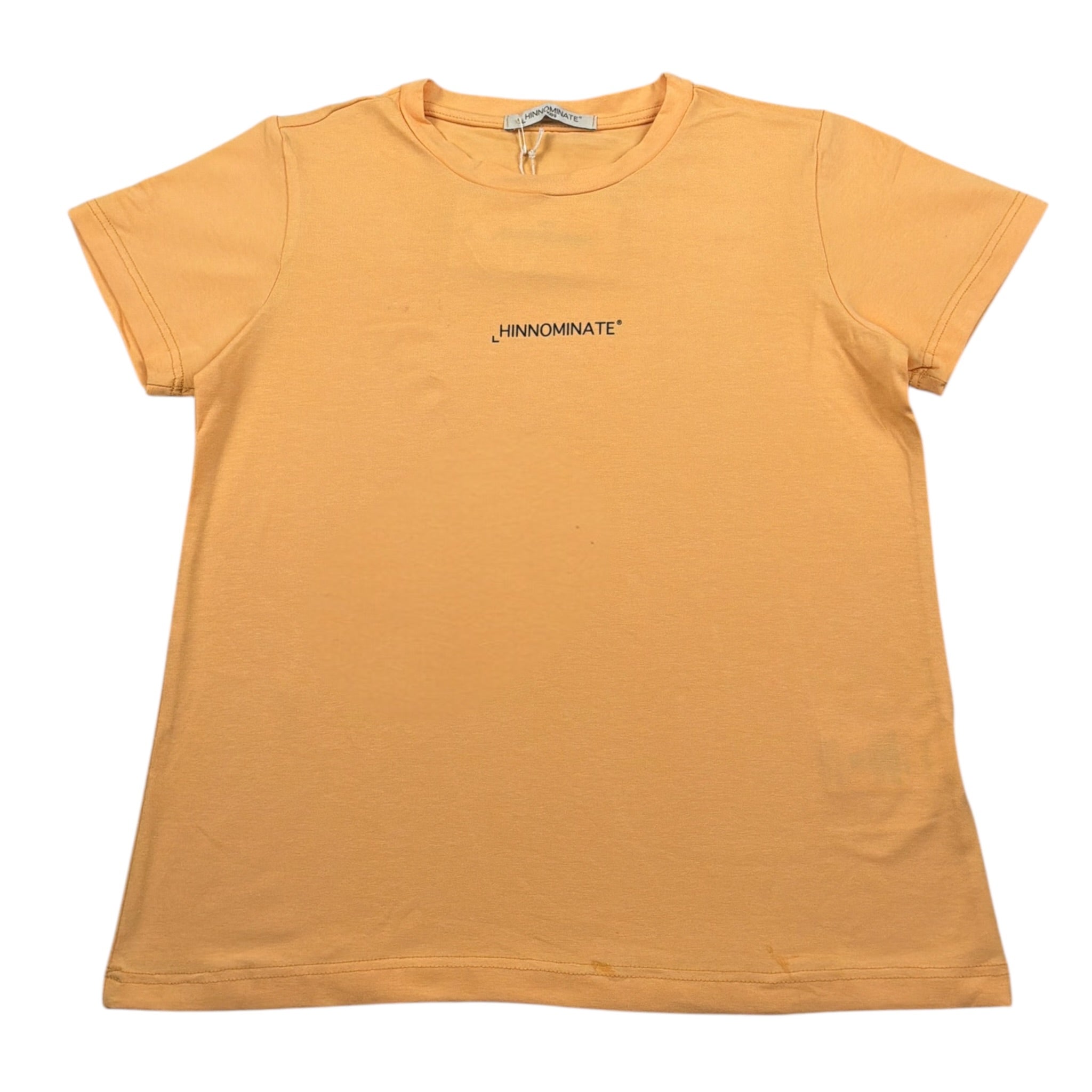 Hinnominate T-Shirt Girocollo tinta unita con Logo Arancione per Bambino 3646M0094 ARANCIONE HINNOMINATE 