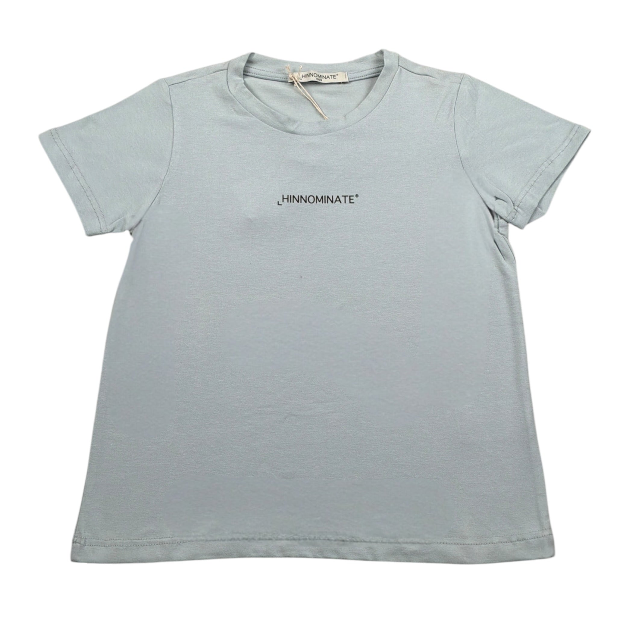 Hinnominate T-Shirt Girocollo tinta unita con Logo Azzurro per Bambino 3646M0094 AZZURRO HINNOMINATE 