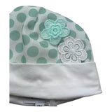 I Delfi Cappello Tinta Unita con Ricami per Neonata 25P5144 BIANCO I DELFI 