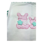 I Delfi Coperta Tinta Unita Fantasia Pois E Ricami per Neonata 25P5145 BIANCO I DELFI 
