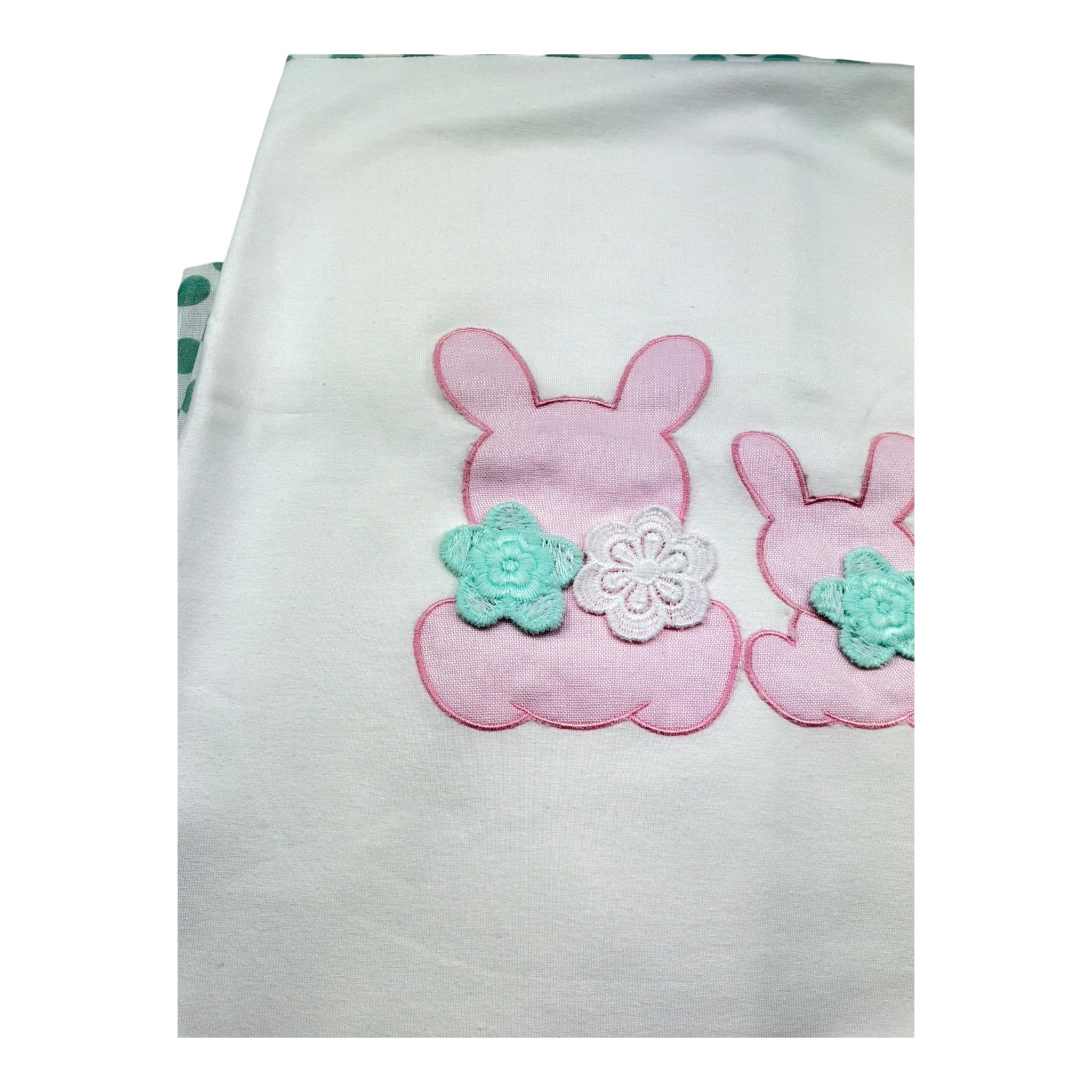 I Delfi Coperta Tinta Unita Fantasia Pois E Ricami per Neonata 25P5145 BIANCO I DELFI 