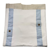 I Delfi Coperta Tinta Unita con Fantasia per Neonato 25P5235 BIANCO I DELFI 
