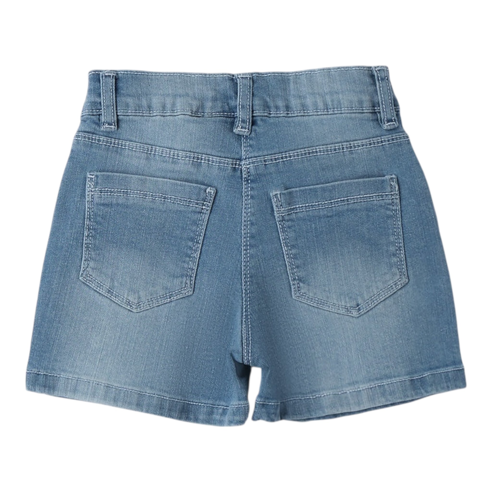 I Do Short In Denim Tinta Unita con Girovita Regolabile per Neonata 4B537N AZZURRO I DO 