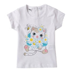 I Do T-Shirt Girocollo Tinta Unita con Stampa per Neonato 4B545 BIANCO I DO 