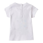 I Do T-Shirt Girocollo Tinta Unita con Stampa per Neonato 4B545 BIANCO I DO 