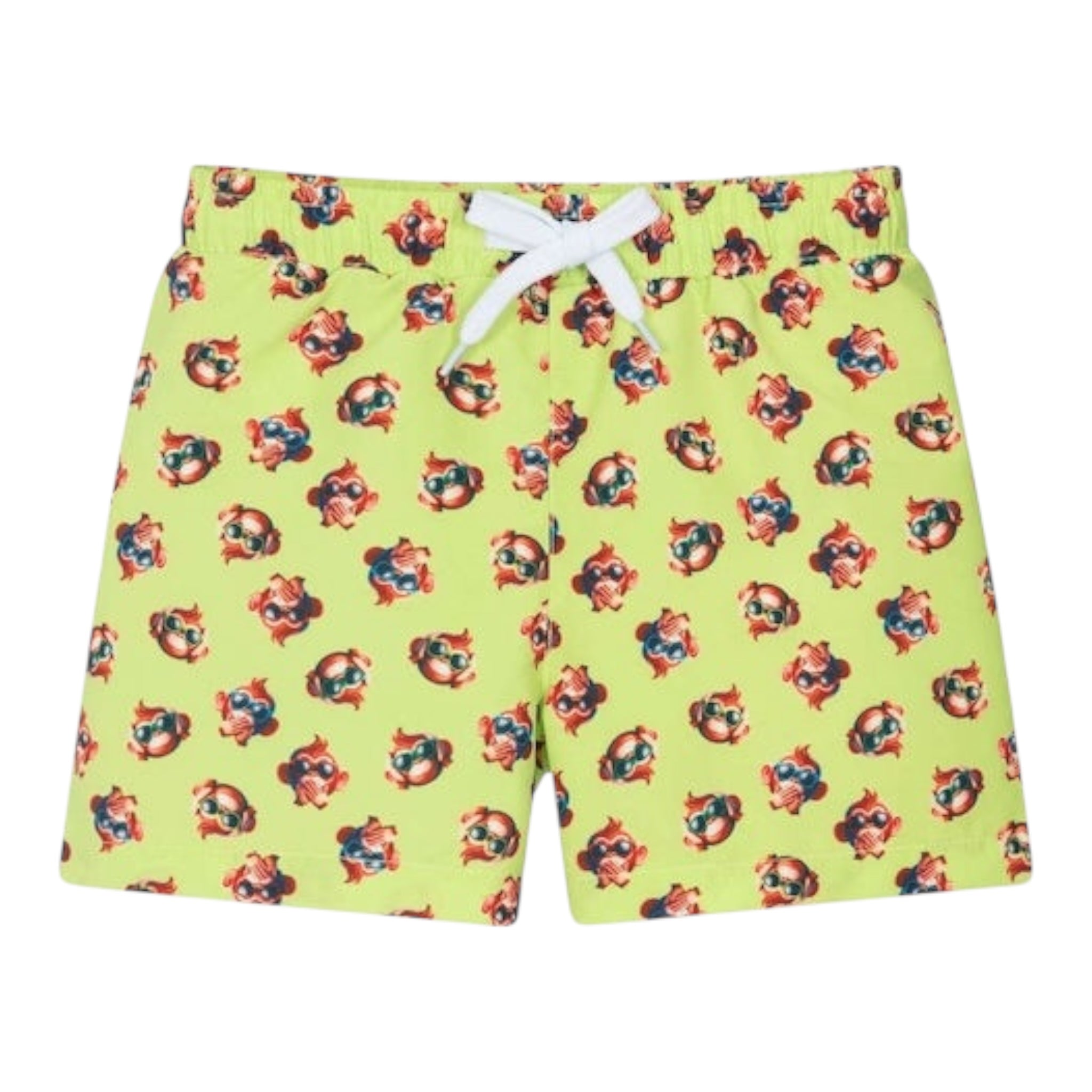 I Do Costume Modello Bermuda Tinta Unita con Stampa per Bambino 4B954 VERDE ACIDO I DO 