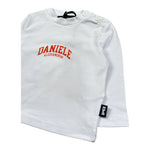 Daniele Alessandrini Shirt Girocollo Tinta Unita con Stampa Logo per Neonato 1292M1028 BIANCO DANIELE ALESSANDRINI 