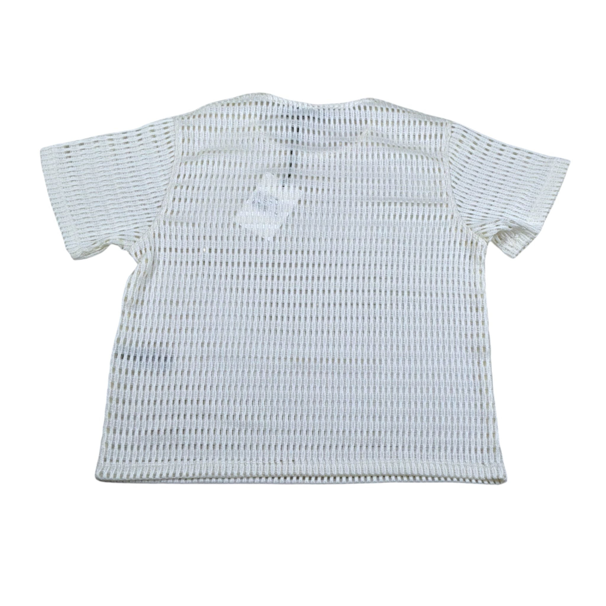 I'M Brian T-Shirt Tinta Unita Traforata per Bambino TS3336J PANNA I'M BRIAN 