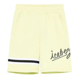 Iceberg Bermuda Tinta Unita con Elastico In Vita per Bambino BFICE5101J VERDE ICEBERG 
