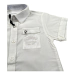 Iceberg Camicia Mezza Manica Tinta Unita per Bambino CMICE5108BJ BIANCO ICEBERG 