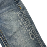 Iceberg Jeans Tinta Unita con Girovita Regolabile per Bambino PTICE4102B AZZURRO ICEBERG 