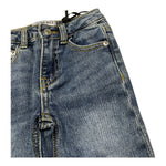 Iceberg Jeans Tinta Unita con Girovita Regolabile per Neonato PTICE4313BN BLU ICEBERG 