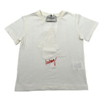 Iceberg T-Shirt Girocollo Tinta Unita con Ricamo per Bambino TSICE5117B PANNA ICEBERG 