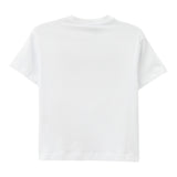 Iceberg T-Shirt Girocollo Tinta Unita con Stampa per Bambina TSICE5164J BIANCO ICEBERG 