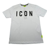 Icon T-Shirt Girocollo Tinta Unita con Logo per Bambino IBKS00489 BIANCO ICON 