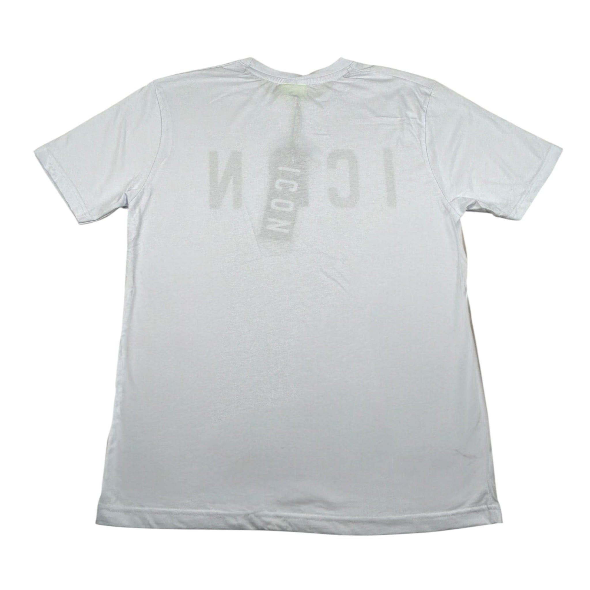 Icon T-Shirt Girocollo Tinta Unita con Logo per Bambino IBKS00489 BIANCO ICON 