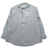 Il Gufo Camicia Manica Lunga Tnta Unita Collo Coreano per Bambino P25CL110L6006 AZZURRO IL GUFO 