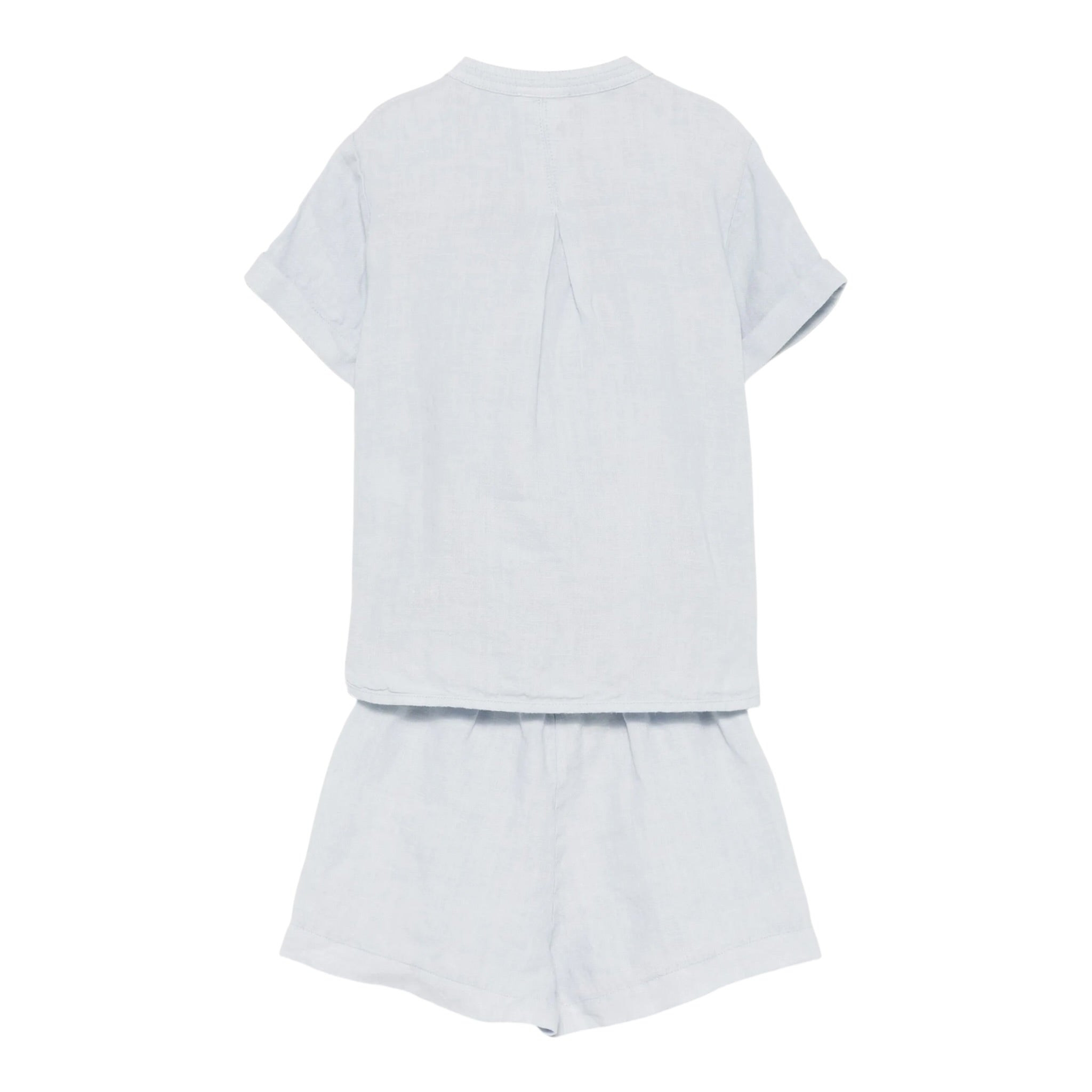 Il Gufo Completo 2 Pezzi Camicia-Bermuda Tinta Unita per Neonato P25DP517L6009 BIANCO IL GUFO 