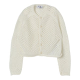 Il Gufo Cardigan Tinta Unita Traforato per Bambina P25GF440EM109J PANNA IL GUFO 