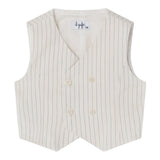Il Gufo Gilet Tinta Unita per Neonato P25GI055C1086 PANNA IL GUFO 