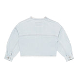 Il Gufo Giubbino In Denim Tinta Unita per Neonata P25GR232J0052N AZZURRO IL GUFO 