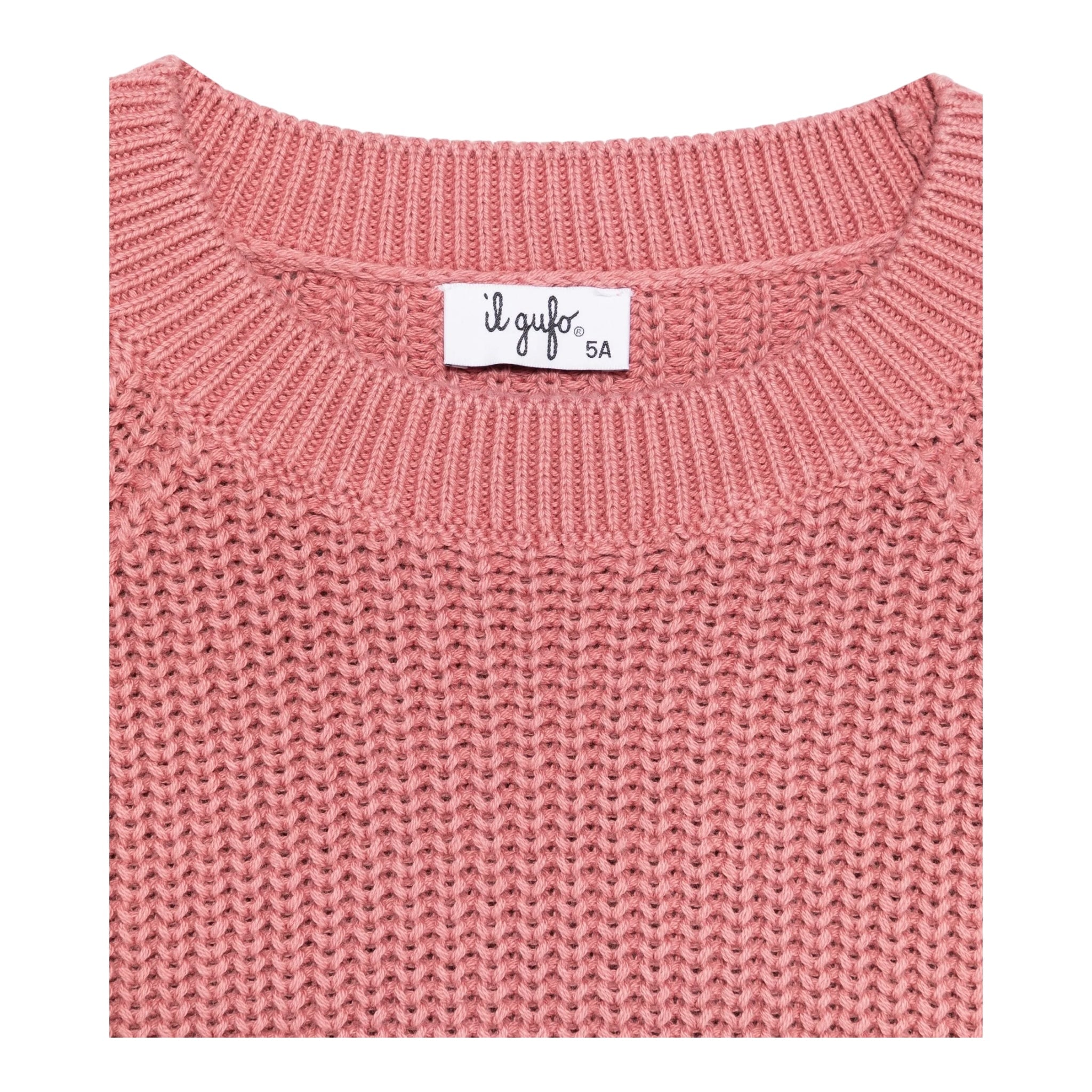 Il Gufo Maglia Girocollo Tinta Unita per Neonata P25MA482EM109 ROSA IL GUFO 