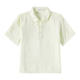 Il Gufo Camicia Mezza Manica Tinta Unita per Bambino P25PC060L6006 VERDE IL GUFO 