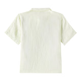 Il Gufo Camicia Mezza Manica Tinta Unita per Bambino P25PC060L6006 VERDE IL GUFO 