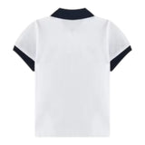 Il Gufo Polo Tinta Unita con Profili In Contrasto per Neonato P25PC067M0095N BIANCO IL GUFO 