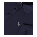 Il Gufo Polo Mezza Manica Tinta Unita Modello Crop per Bambina P25PC095MF032 BLU IL GUFO 