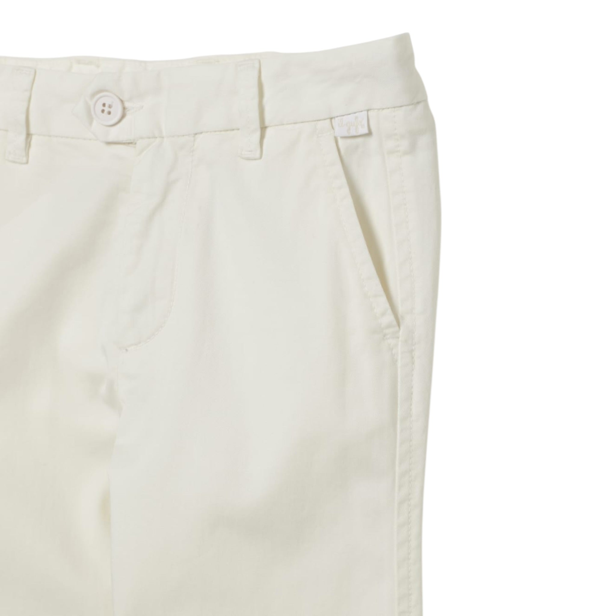 Il Gufo Pantalone Tinta Unita con Girovita Regolabile per Bambino P25PL327C6074 PANNA IL GUFO 