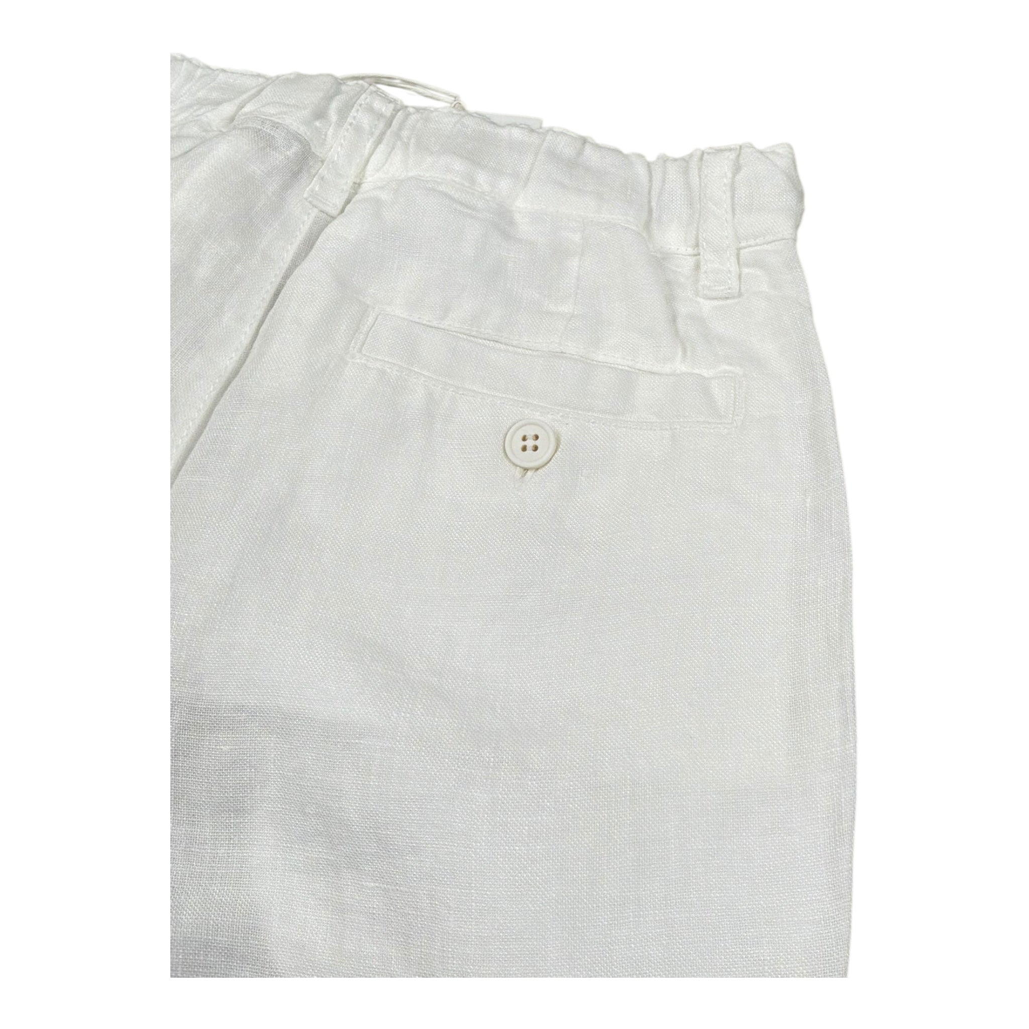 Il Gufo Pantalone Tinta Unita con Girovita Regolabile per Bambino P25PL409L6009 BIANCO IL GUFO 