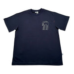 Il Gufo T-Shirt Girocollo Tinta Unita con Ricamo per Bambino P25TS479MF001 BLU IL GUFO 