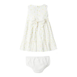 Il Gufo Set Abito-Coulotte Tinta Unita con Margherita per Neonata P25VA330C5053 BIANCO IL GUFO 