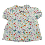 Ilfarobimbi Camicia Mezza Manica tinta unita Fantasia Floreale Bianco per Neonata IFB40105N BIANCO ILFAROBIMBI 
