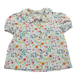 Ilfarobimbi Camicia Mezza Manica tinta unita Fantasia Floreale Bianco per Neonata IFB40105N BIANCO ILFAROBIMBI 