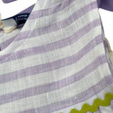 Ilfarobimbi Camicia tinta unita Giromanica con Fantasia A Righe Bianco/Lilla per Neonata IFB50165X BIANCO/LILLA ILFAROBIMBI 