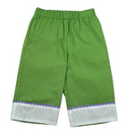 Ilfarobimbi Pantalone tinta unita con Elastico In Vita Verde per Neonata IFB50484X VERDE ILFAROBIMBI 