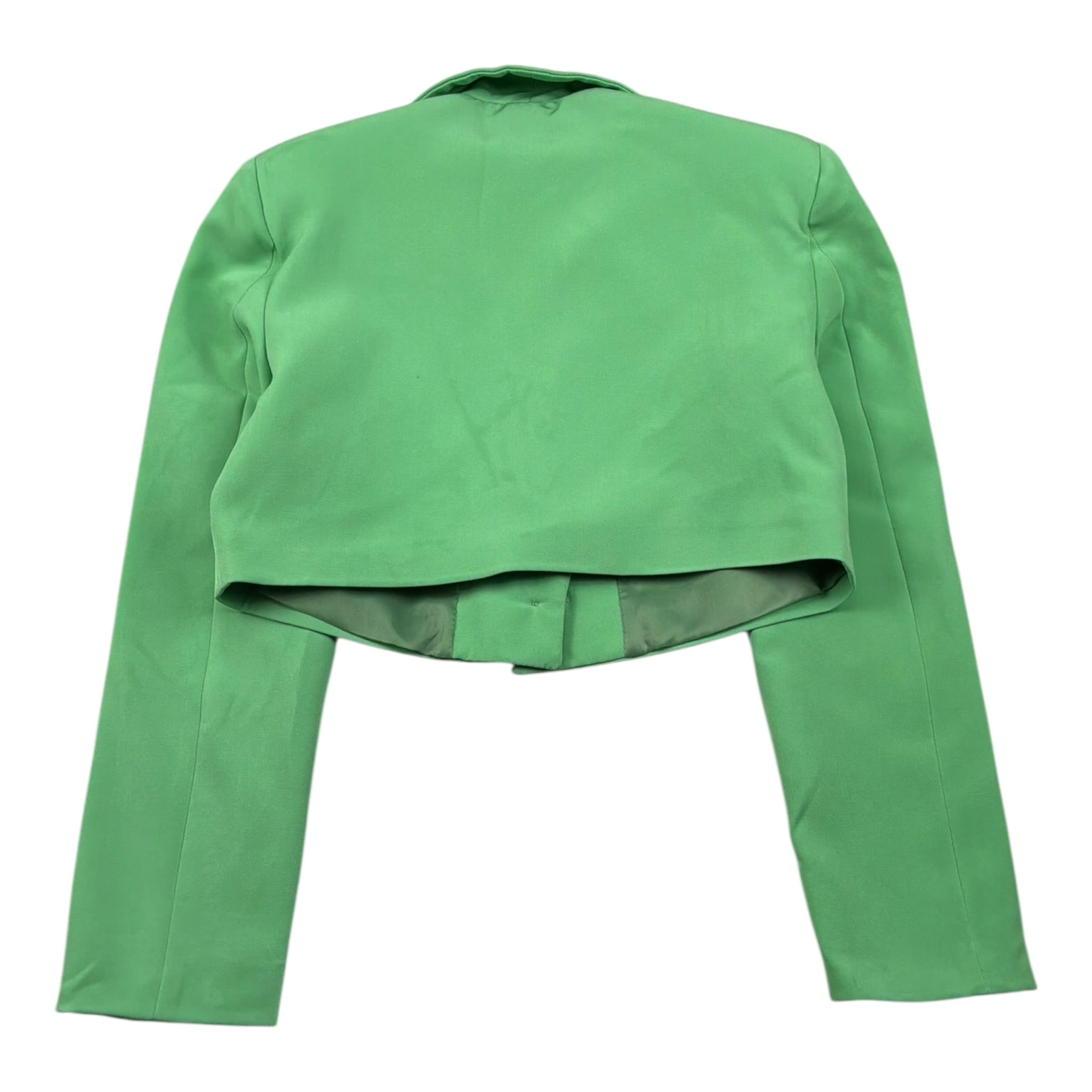 Illiana Giacca Tinta Unita Modello Crop per Bambina 534 VERDE ILLIANA 