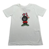 Imomi T-Shirt Girocollo tinta unita con Stampa Bianco per Bambino SS23IK019 BIANCO IMOMI 